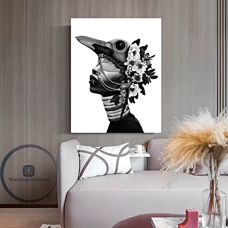 Yung black-white Lady