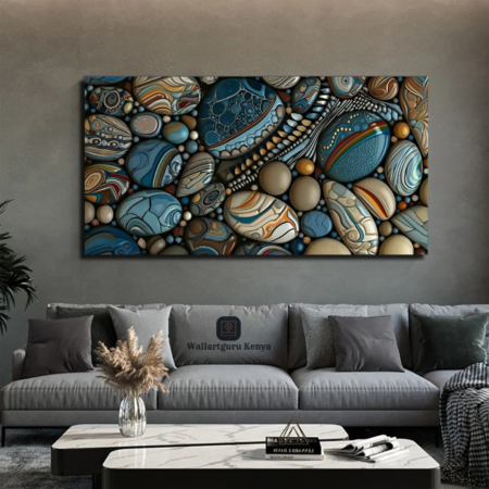 Colored Pebbles Abstract