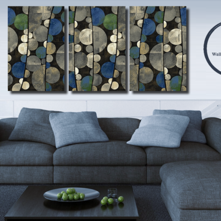 Bubble Blue Abstract Art