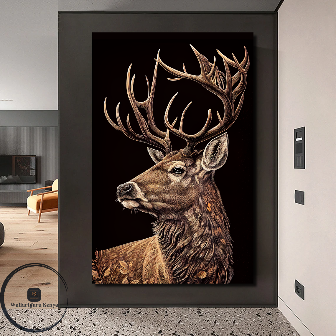 deer brown black
