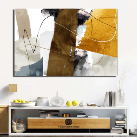 The Brown Grey Abstract Piece