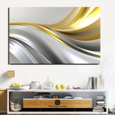 The Grey Gold Abstract 1