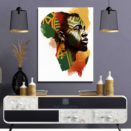 The African Map and People Art