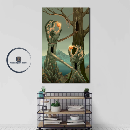 Illuminated Ladder Canvas Art
