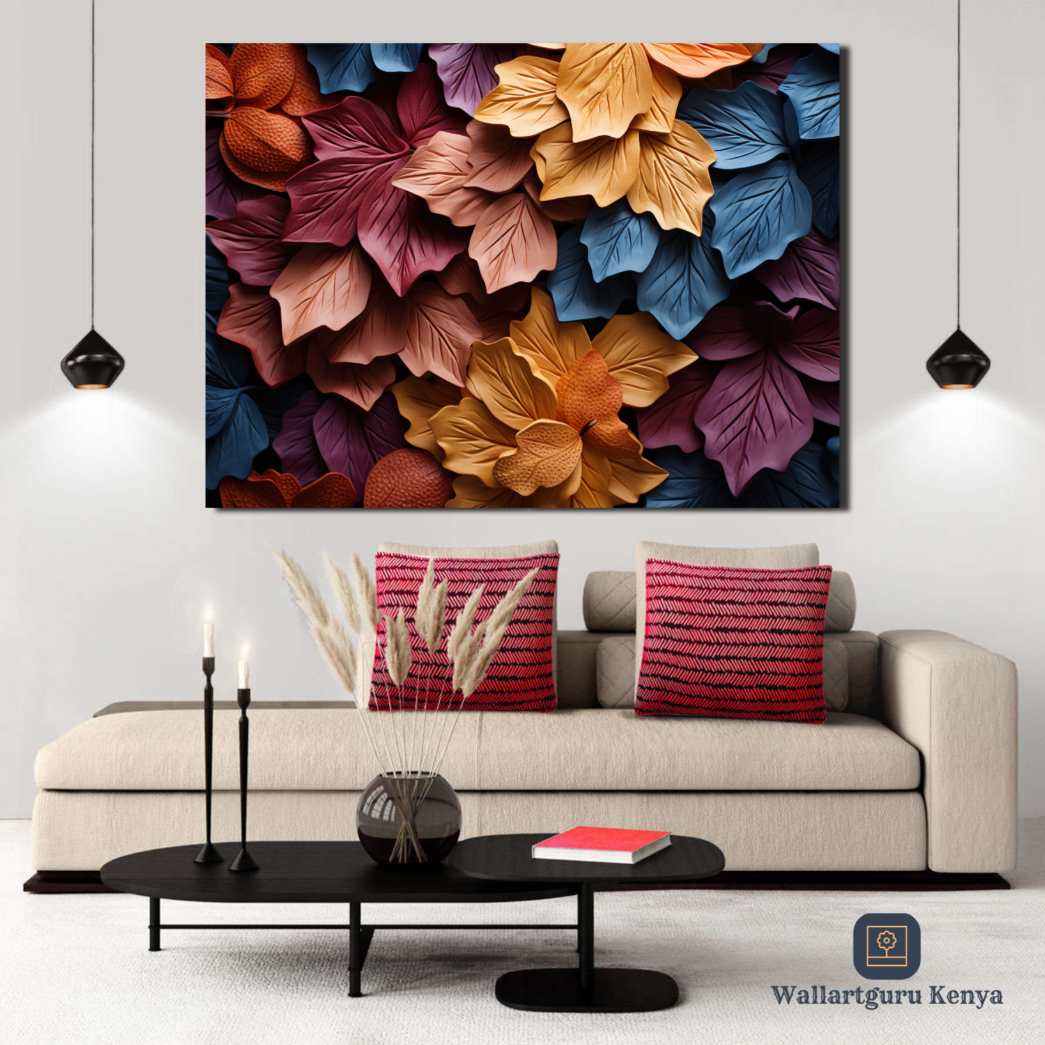 Purple yellow leaves