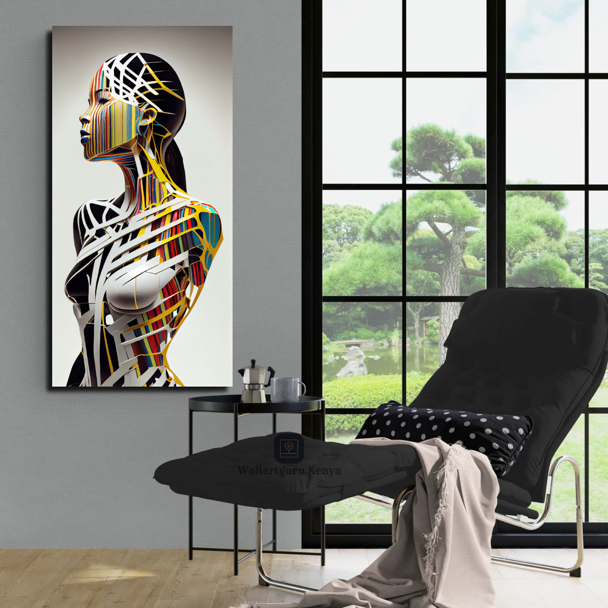 Colorful lady abstract