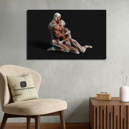 canvas wall art muscle gym love romance Nairobi surreal