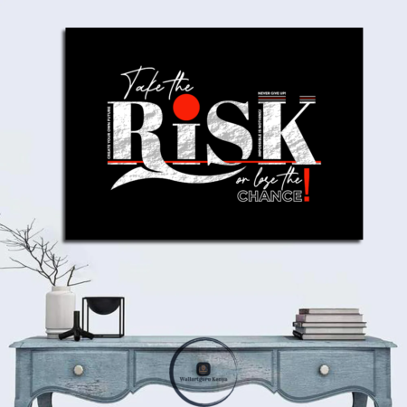 risk, quote, motivation, discipline, entrepreneur, canvas, art