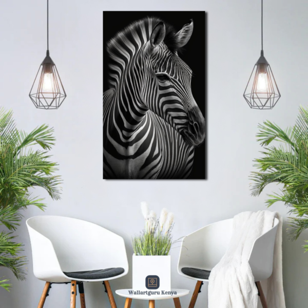 zebra painting canvas wall art Nairobi Kenya