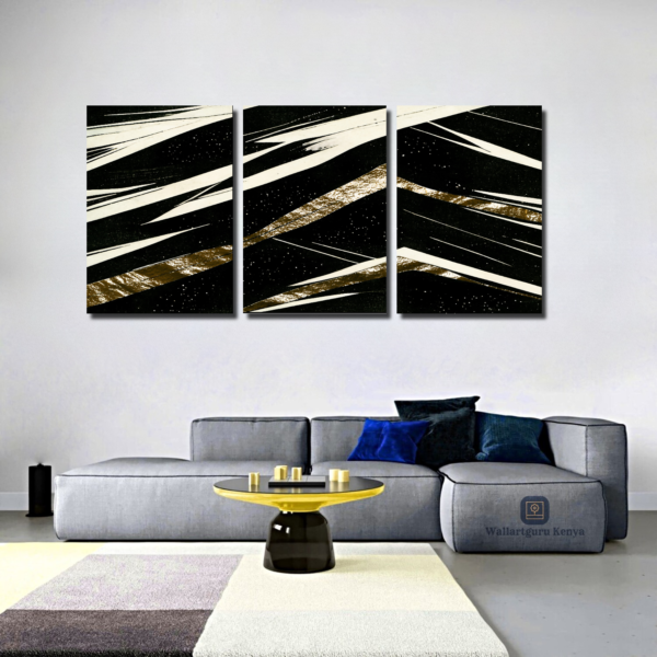 black white abstract set canvas for sale sell Nairobi Kenya