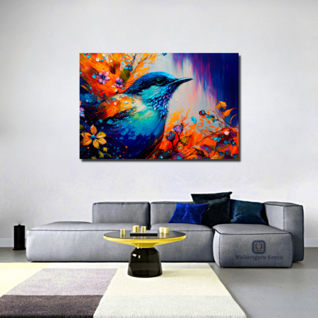 blue bird painting canvas art Nairobi