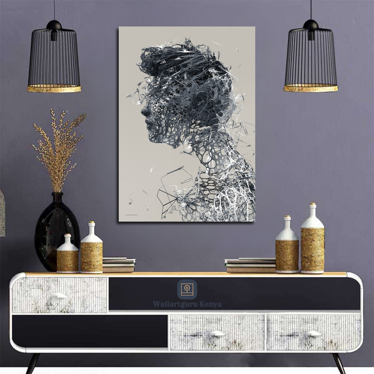 surreal canvas art painting Nairobi Kenya canvas for sale