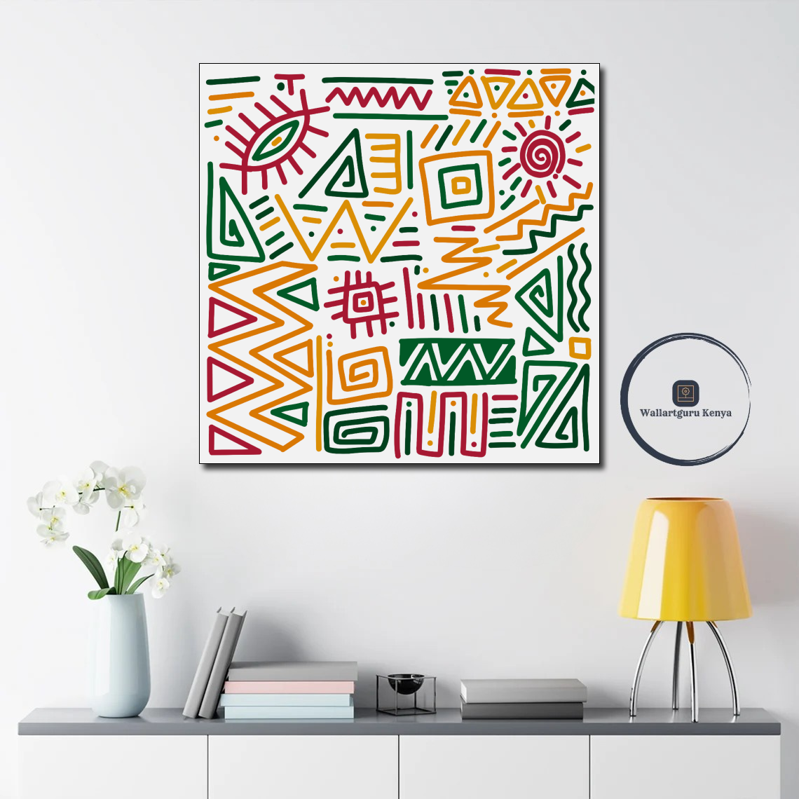 tribal 12 pattern,abstract,tribal,canvas,for sale, canvas, Nairob