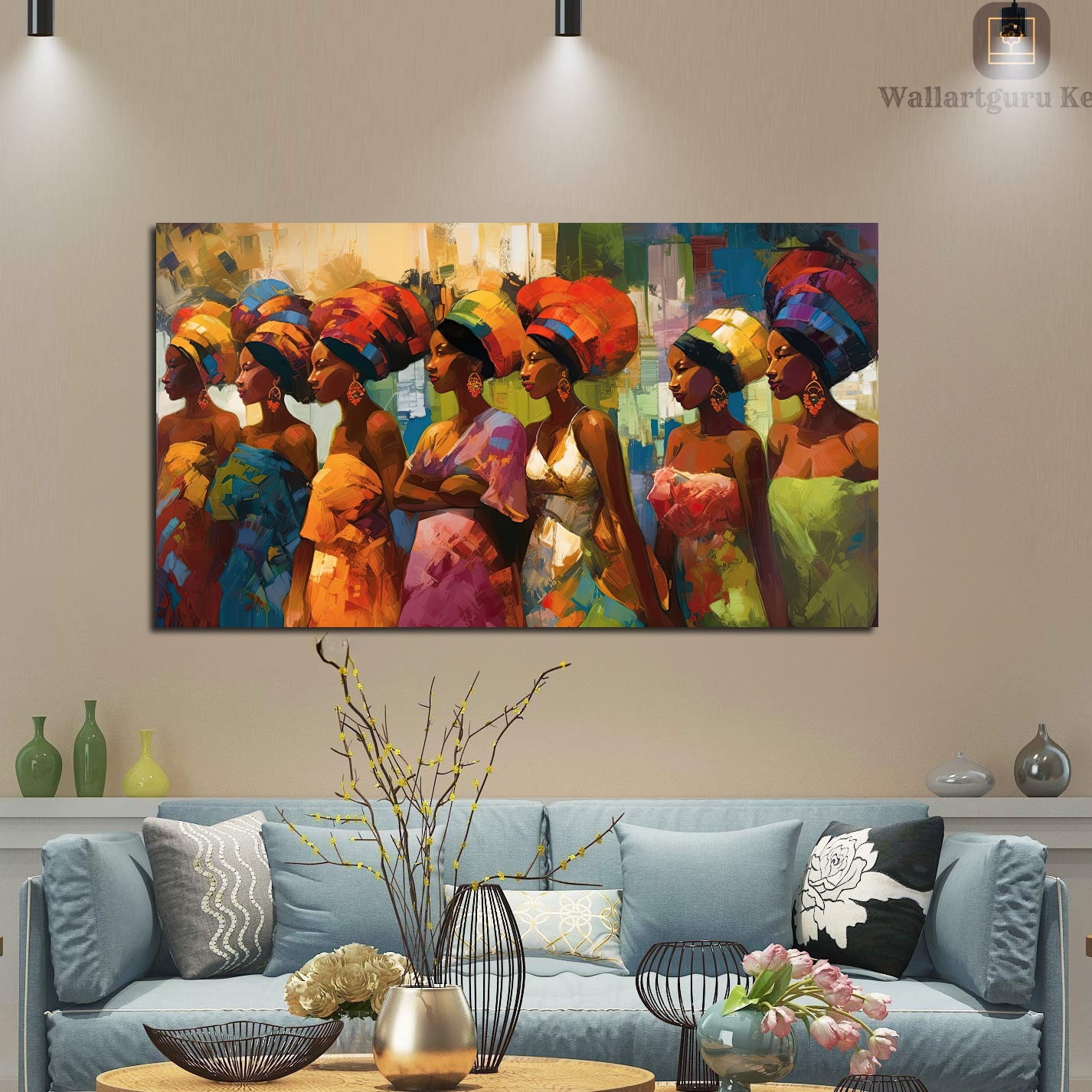 painting canvas art print Nairobi Traditional Kenya Cultural