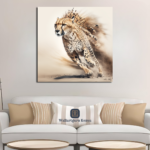 African cheetah art Nairobi Canvas art wall art Kenya