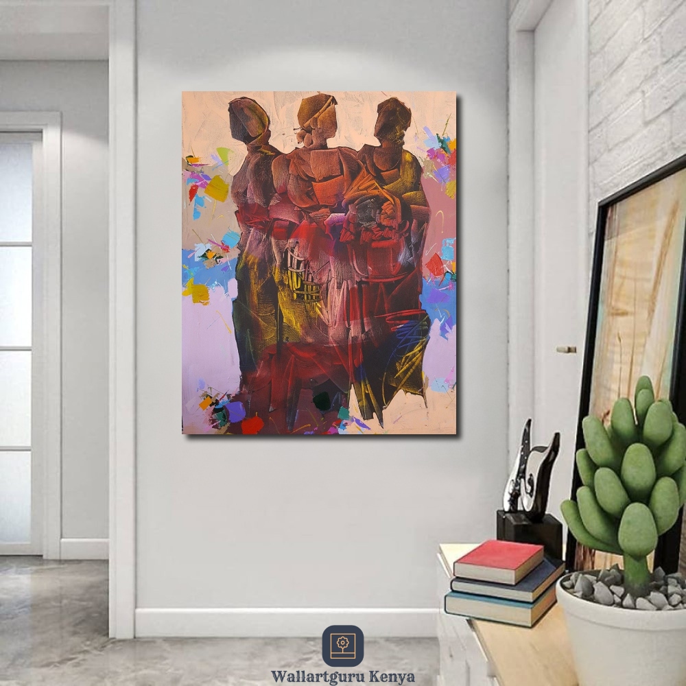 abstract 132 African women art Nairobi Canvas art wall art Kenya