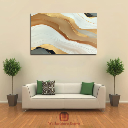 beige gold brown abstract art Nairobi Canvas art wall art Kenya beige brown