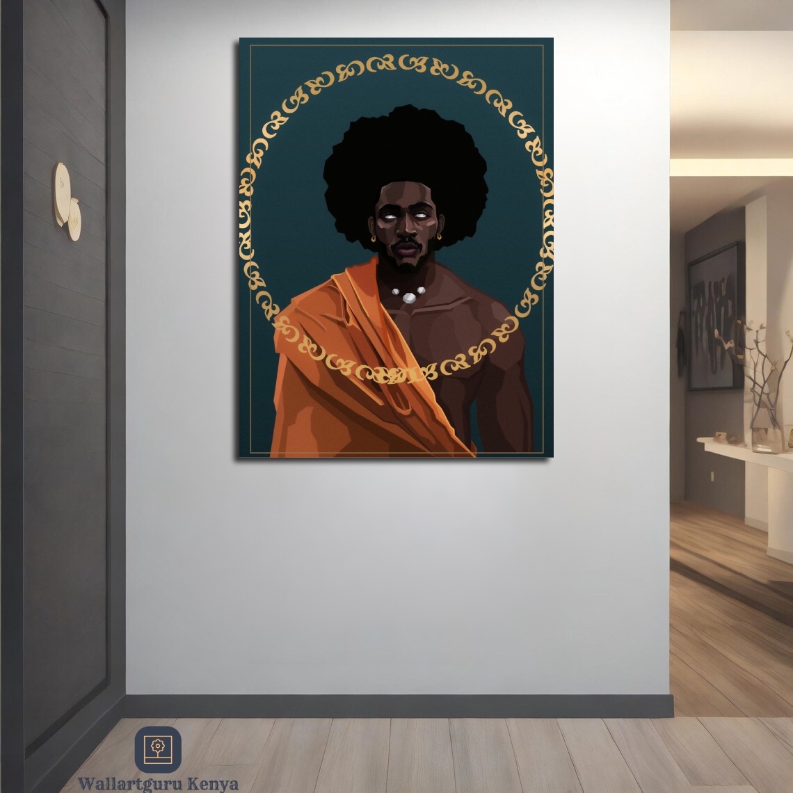 African cultural deity canvas wall art Kenya Nairobi