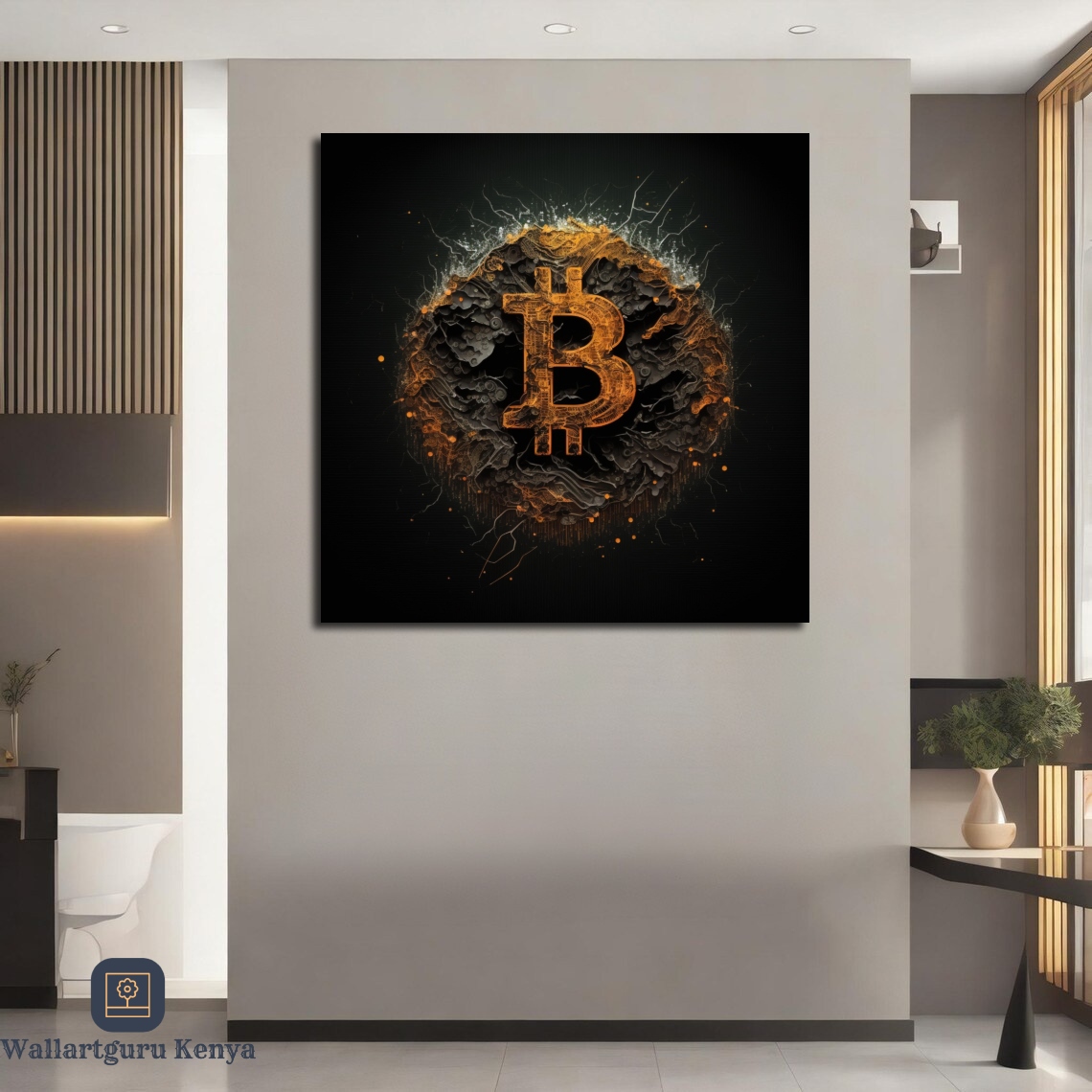 bitcoin IT canvas art Kenya Wall art Nairobi