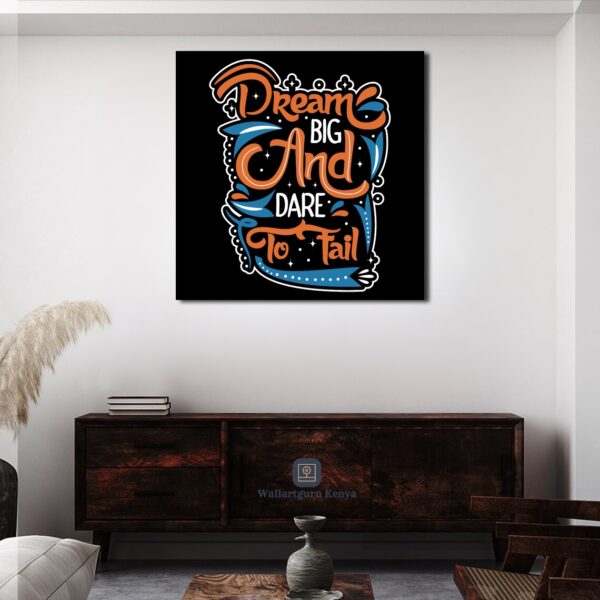 dream big quote canvas wall art Kenya Nairobi