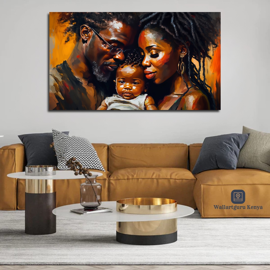 familia African family canvas wall art Kenya Nairobi