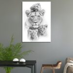Mama lion canvas wall art Kenya Nairobi