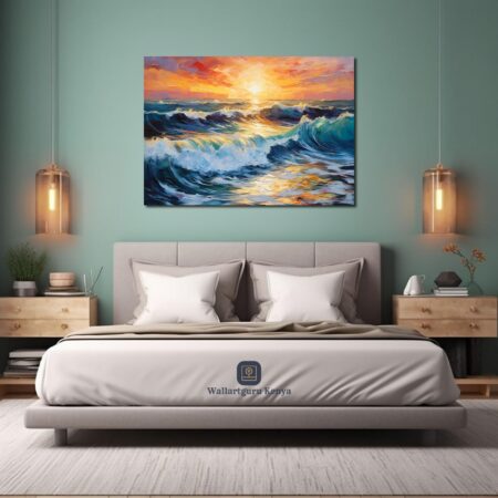 Ocean waves nature abstract art Nairobi Canvas art wall art Kenya