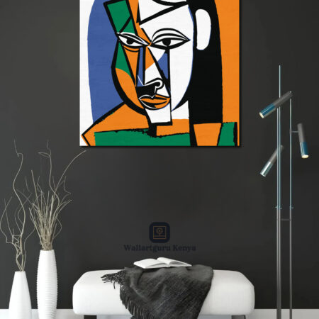 canvas art set abstract Nairobi Kenya abstract interior decor wall art Kenya colorful abstract cubism