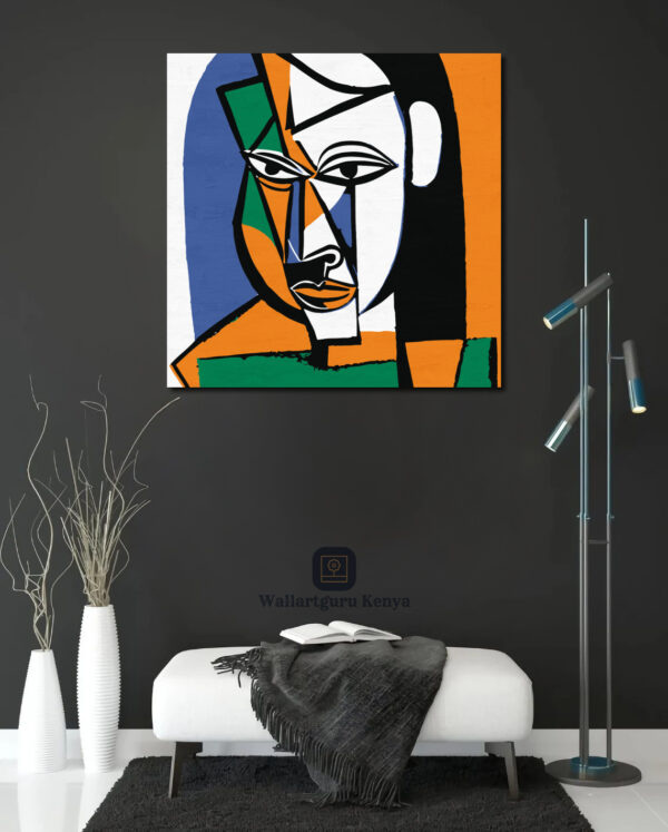 canvas art set abstract Nairobi Kenya abstract interior decor wall art Kenya colorful abstract cubism