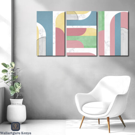 canvas art set abstract Nairobi Kenya abstract interior decor wall art Kenya colorful