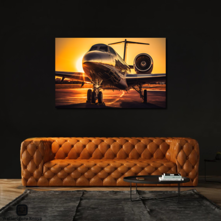 canvas art Nairobi Kenya abstract interior décor wall art Kenya private jet aero plane airplane