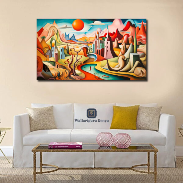 vibrant canvas art wall art Nairobi Kenya