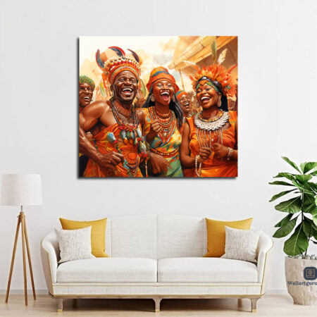 African canvas art wall art Kenya festival