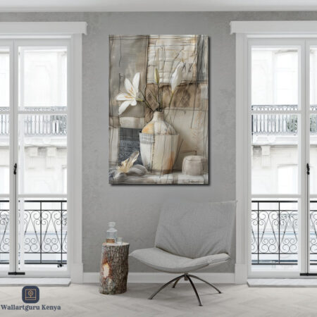 rustic vintage canvas art Kenya wall art Nairobi
