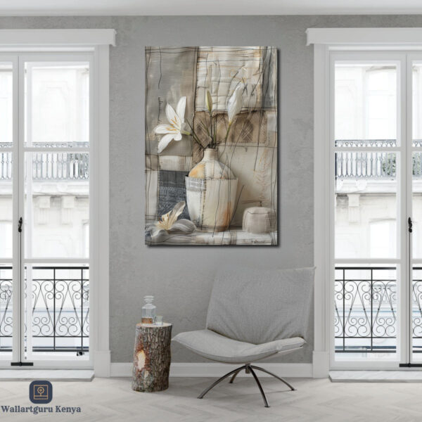 rustic vintage canvas art Kenya wall art Nairobi