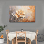 abstract canvas art golden art Kenya Nairobi dining art
