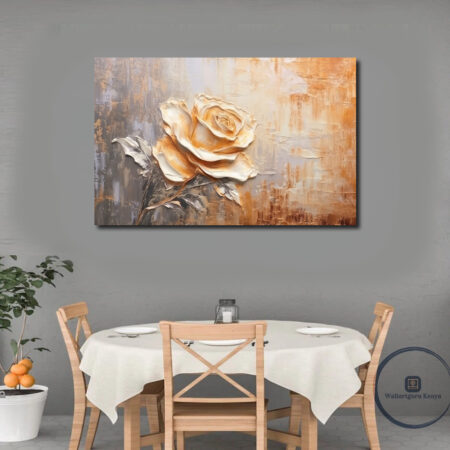 abstract canvas art golden art Kenya Nairobi dining art