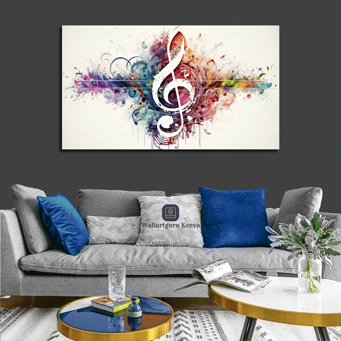 musical note abstract musical notes art canvas wall art Kenya Nairobi