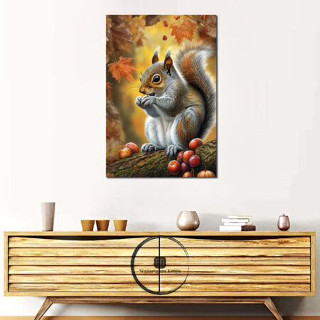 squirrel art canvas painting wall art print Nairobi Kenya
