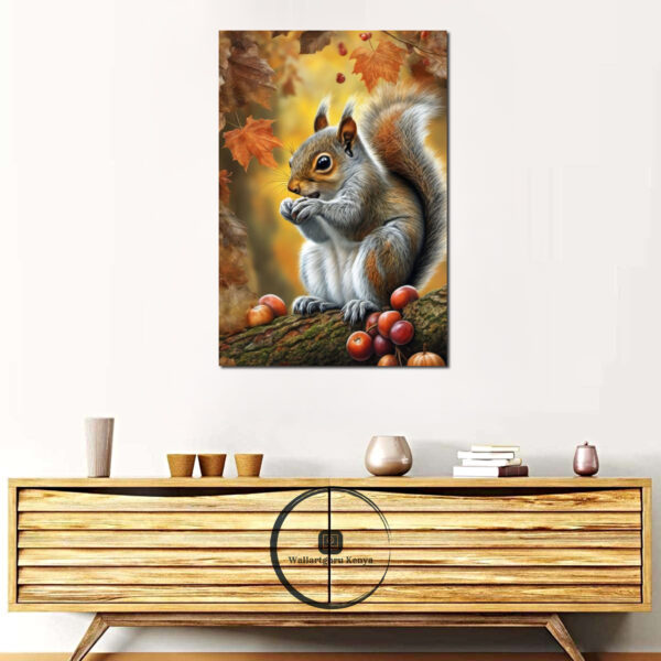 squirrel art canvas painting wall art print Nairobi Kenya