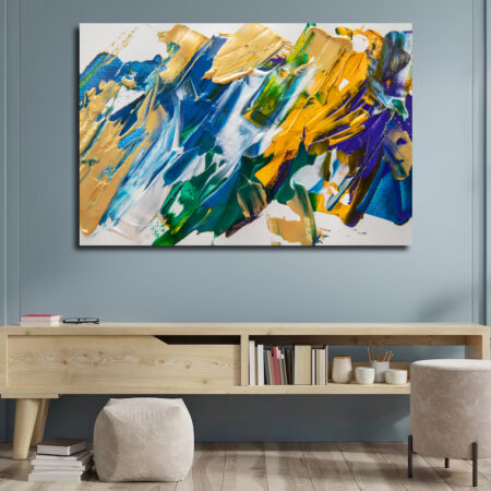 vibrant colorful painting canvas art Kenya
