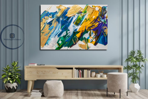 vibrant colorful painting canvas art Kenya