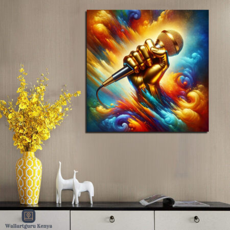 bold colorful canvas art Nairobi