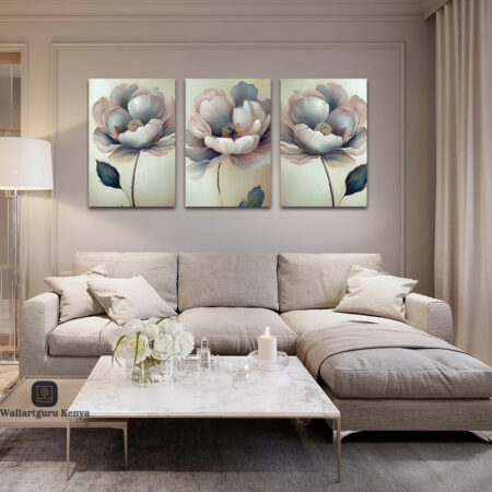 flower canvas set wall hanging Nairobi Kenya
