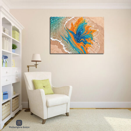 Summer Beach Abstract Canvas Art