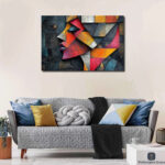 vibrant abstract portrait