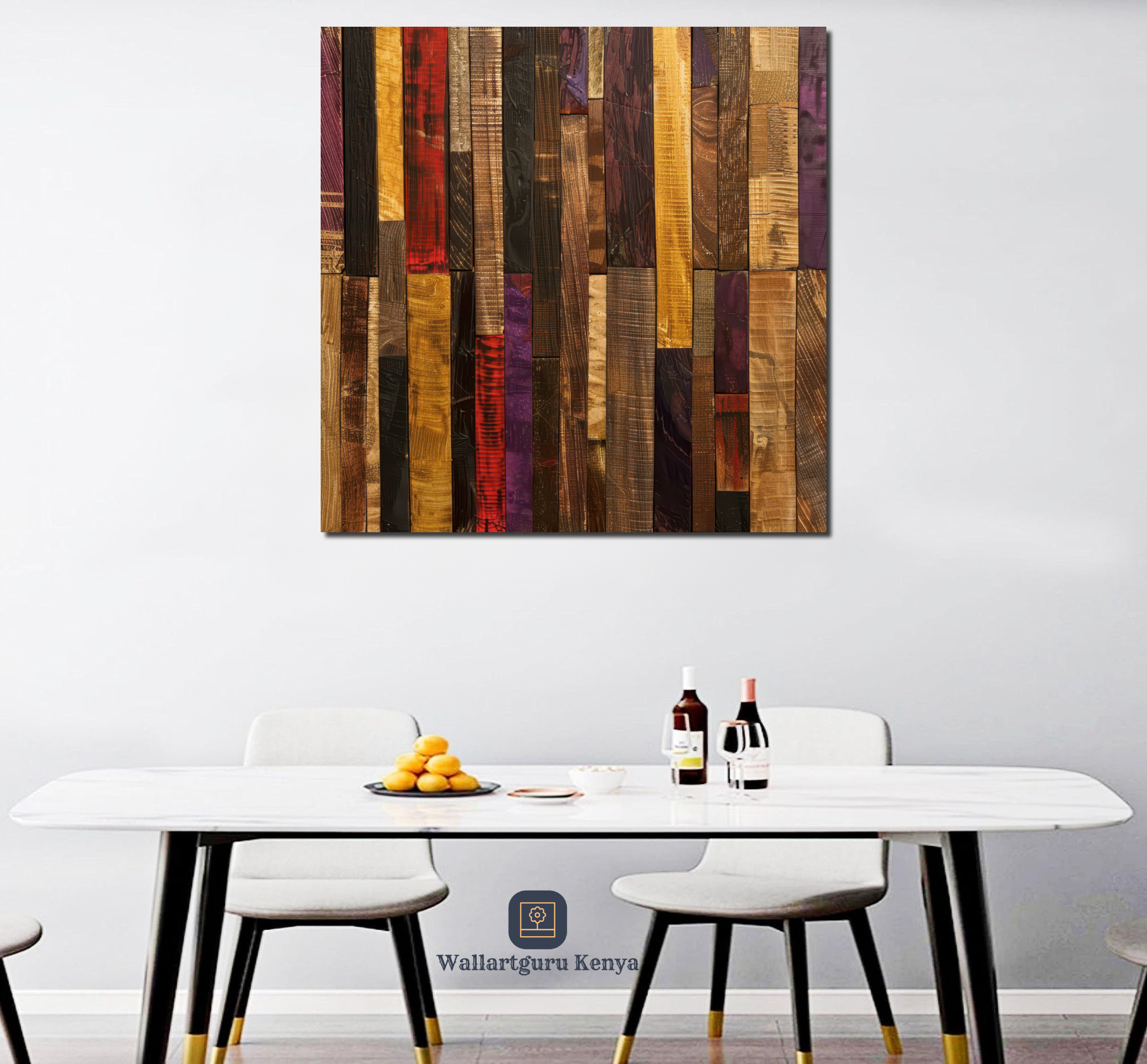 vibrant wooden planks