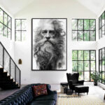 Abrahamaic Illustration surreal art Kenya canvas wall hanging painting