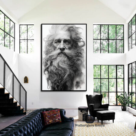 surreal art Kenya canvas wall hanging painting