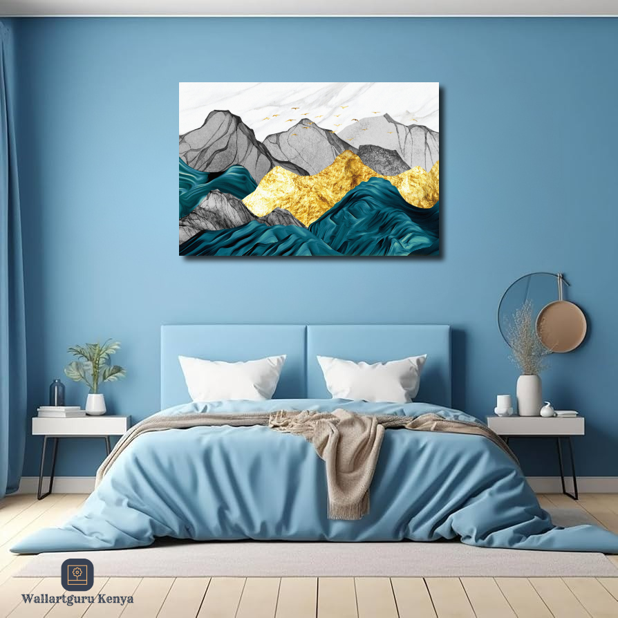 Abstract 468 a mountain canvas painting for hanging as a bedroom art in Nairobi Kenya